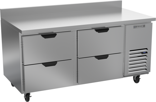 WTRD67AHC-4 | 67" Worktop Four Drawer Refrigerator