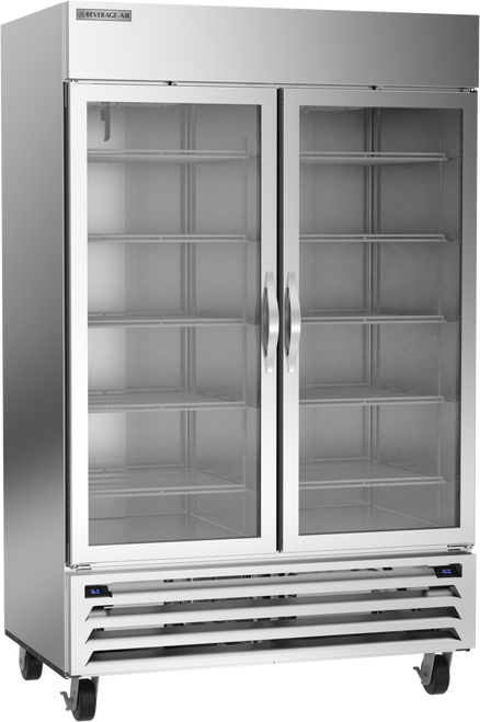HBRF49HC-1-A-G | Horizon Bottom Mount Glass Door Dual Temp Refrigerator/Freezer