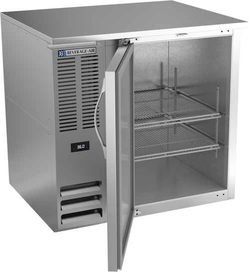 BB36HC-S | 36" Solid Door Back Bar in Stainless Steel