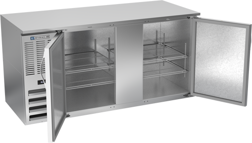 BB68HC-S | 68" Solid Doors Back Bar in Stainless Steel
