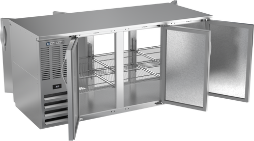 BB72HC-PT-S | 72" Solid Doors Pass-thru Back Bar in Stainless Steel