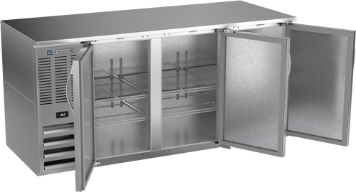 BB72HC-S | 72" Solid Doors Back Bar in Stainless Steel