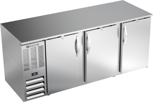 BB78HC-S | 78" Solid Doors Back Bar in Stainless Steel