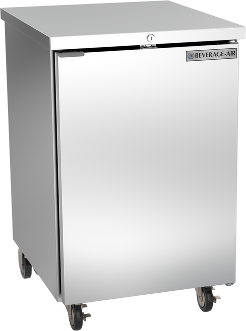 BB24HC-1-F-S | 24" Solid Door Food Rated Back Bar in Stainless Steel