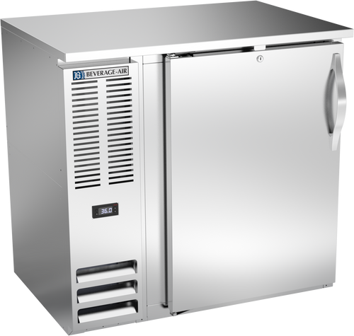 BBN36HC-F-S | 36" Narrow Depth Solid Door Food Rated Back Bar in Stainless Steel BBN36HC-F-S | 36" Narrow Depth Solid Door Food Rated Back Bar in Stainless Steel