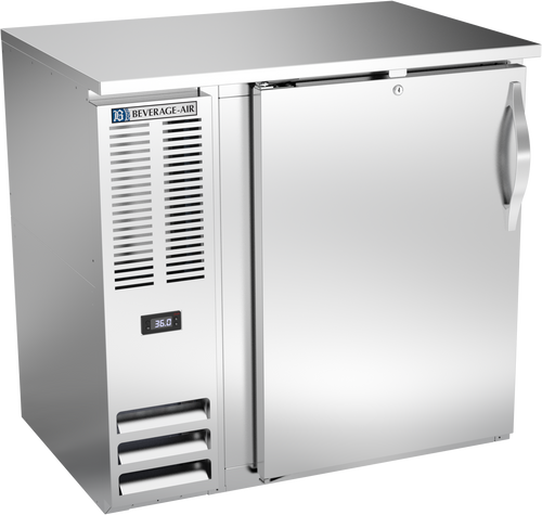 BBN36HC-S | 36" Narrow Depth Solid Door Back Bar in Stainless Steel BBN36HC-S | 36" Narrow Depth Solid Door Back Bar in Stainless Steel
