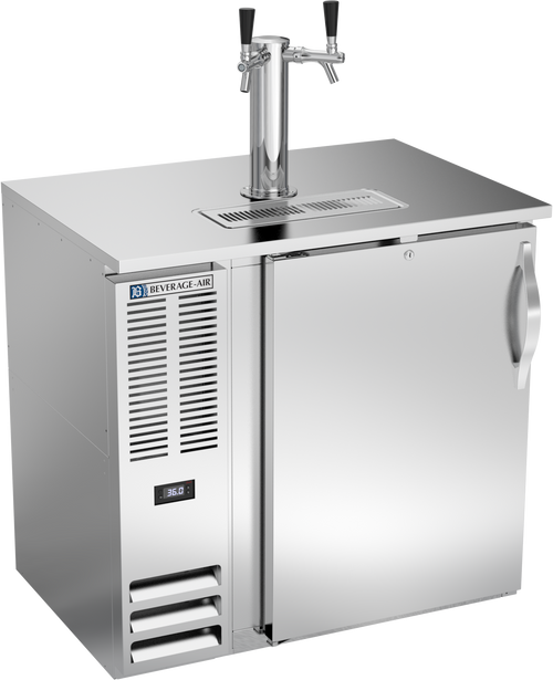 DDN36HC-S | 36" Narrow Depth Direct Draw Dispenser in Stainless Steel