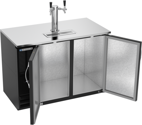 DDN48HC-B | 48" Narrow Depth Direct Draw Dispenser in Black