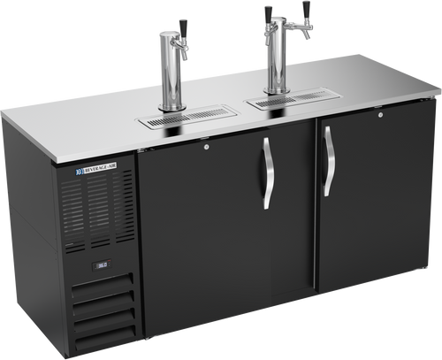 DDN68HC-B | 68" Narrow Depth Direct Draw Dispenser in Black