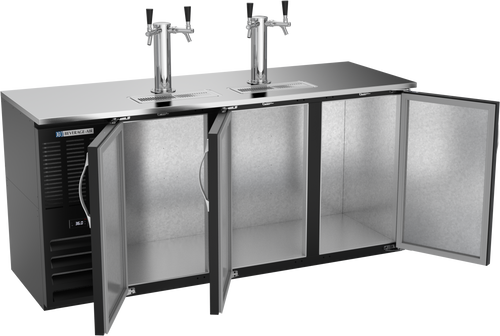 DDN72HC-B | 72" Narrow Depth Direct Draw Dispenser in Black