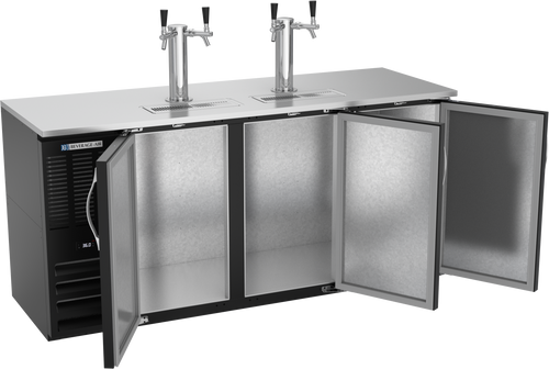 DDN72HC-B | 72" Narrow Depth Direct Draw Dispenser in Black