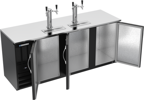 DDN78HC-B | 78" Narrow Depth Direct Draw Dispenser in Black