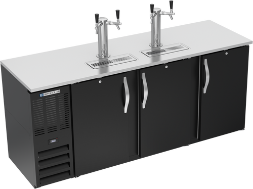 DDN78HC-B | 78" Narrow Depth Direct Draw Dispenser in Black