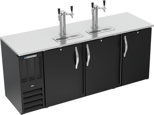 DDN78HC-B | 78" Narrow Depth Direct Draw Dispenser in Black