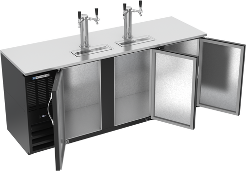 DDN78HC-B | 78" Narrow Depth Direct Draw Dispenser in Black