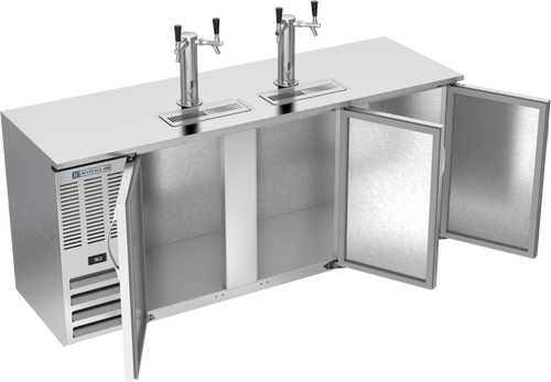 DDN78HC-S | 78" Narrow Depth Direct Draw Dispenser in Stainless Steel