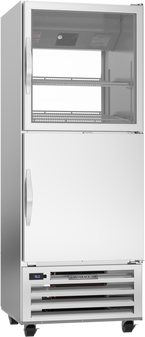RID18HC-HGS | RI Series Half Glass Half Solid Pass-Thru Refrigerator