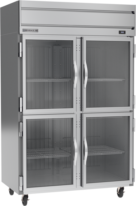 HR2HC-1HG | Horizon Top Mount Half Glass Double Door Reach-In Refrigerator