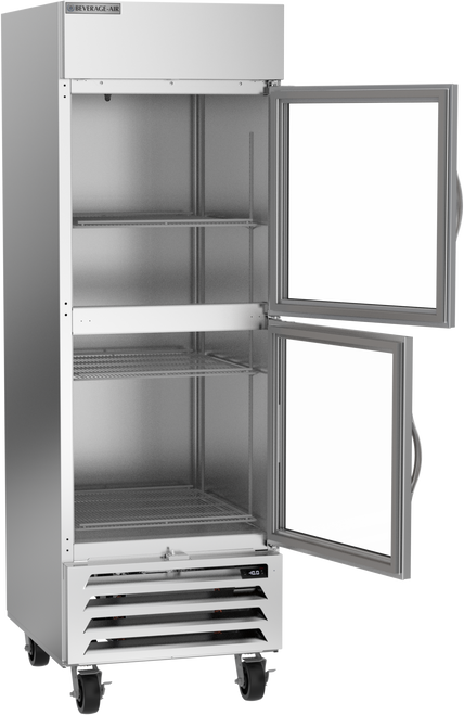 HBF23HC-1-HG | Horizon Bottom Mount Half Glass Door Reach-In Freezer