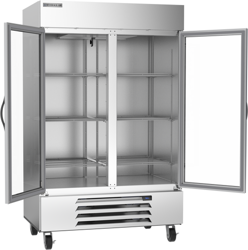 HBR49HC-1-G | Horizon Bottom Mount Glass Door Reach-In Refrigerator