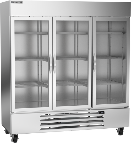 HBR72HC-1-G | Horizon Bottom Mount Glass Door Reach-In Refrigerator