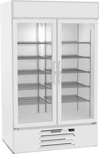 MMF44HC-1-W | MarketMax Glass Door Merchandiser Freezer in White