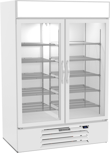 MMF49HC-1-W | MarketMax Glass Door Merchandiser Freezer in White