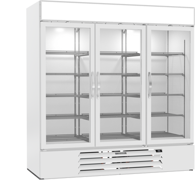 MMF72HC-1-W | MarketMax Glass Door Merchandiser Freezer in White