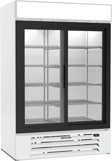 MMR45HC-1-W | MarketMax Glass Door Merchandiser Refrigerator in