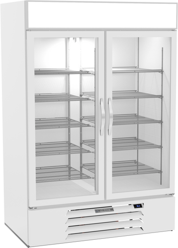 MMR49HC-1-W | MarketMax Glass Door Merchandiser Refrigerator in