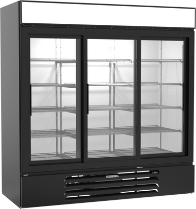MMR66HC-1-B | MarketMax Glass Door Merchandiser Refrigerator in