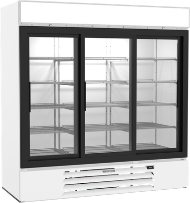 MMR66HC-1-W | MarketMax Glass Door Merchandiser Refrigerator in