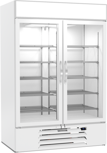 MMR49HC-1-W-IQ | MarketMax IQ Glass Door Merchandiser Refrigerator