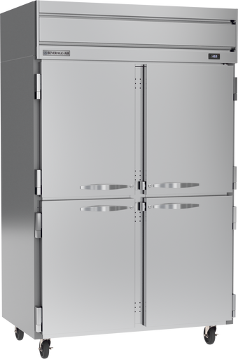 HF2HC-1HS | Horizon Top Mount Half Solid Double Door Reach-In