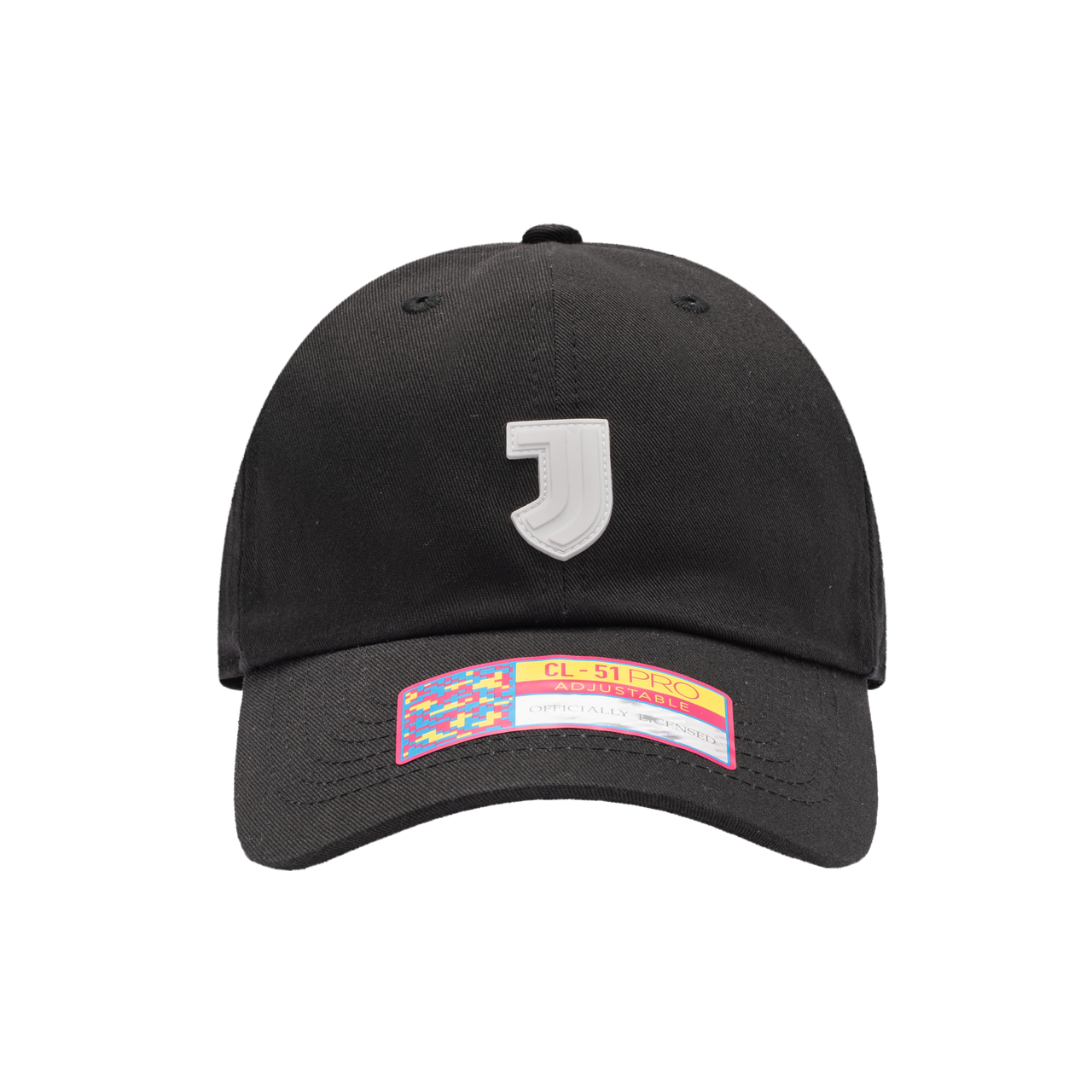 Bulk Sale 6 Hats Juventus 'Casuals' Adjustable Classic Style Soccer Hat - Black