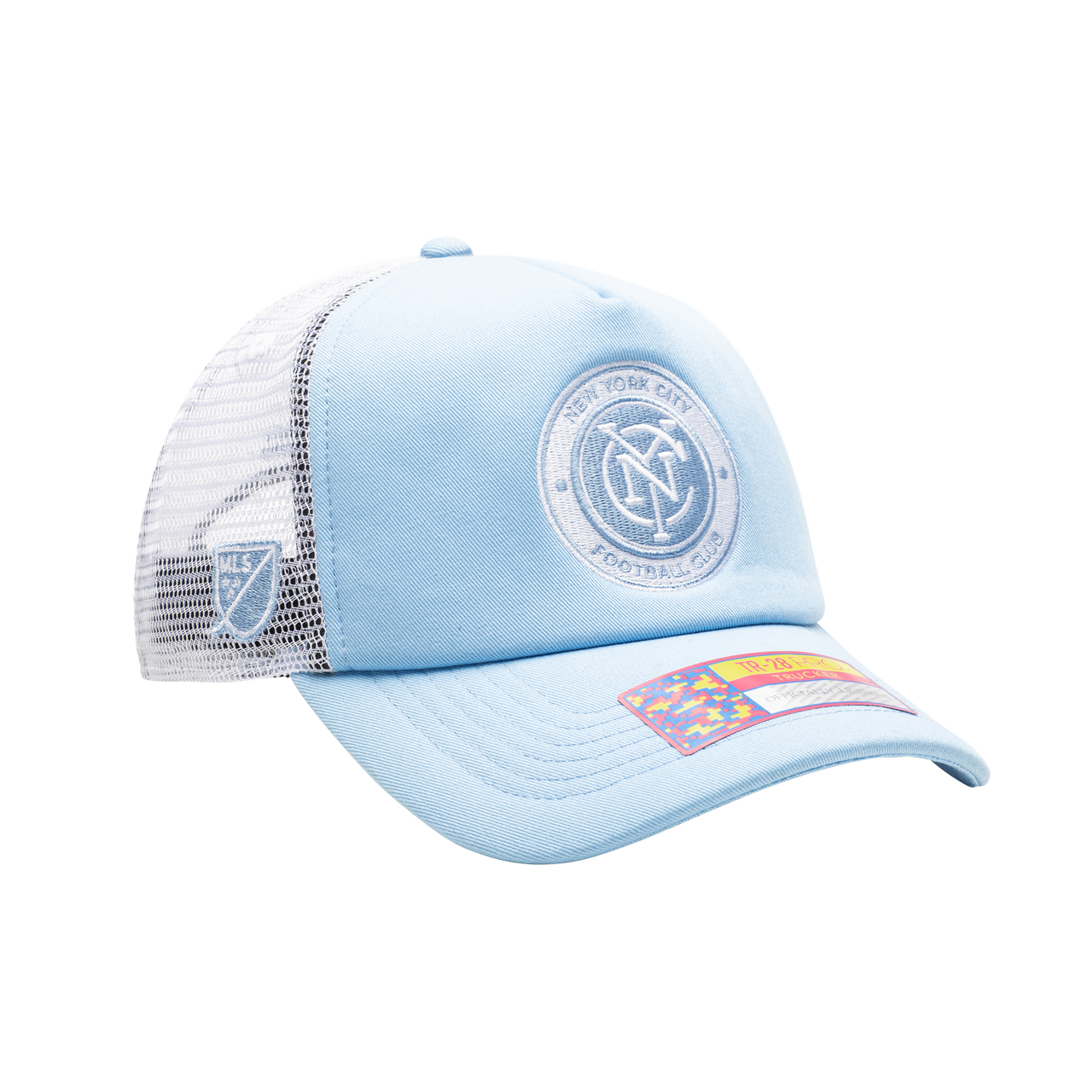 Bulk Sale 3 Hats - NYCFC 'Fog' Trucker Style Snapback Hat - Gray/White