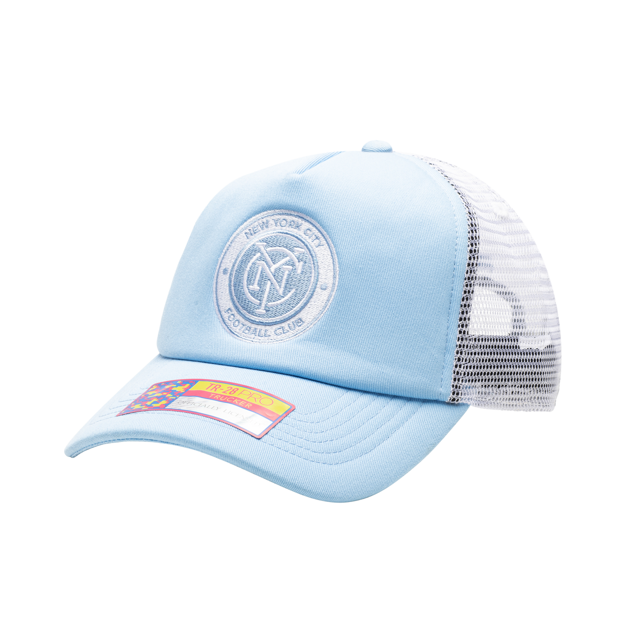 Bulk Sale 3 Hats - NYCFC 'Fog' Trucker Style Snapback Hat - Gray/White