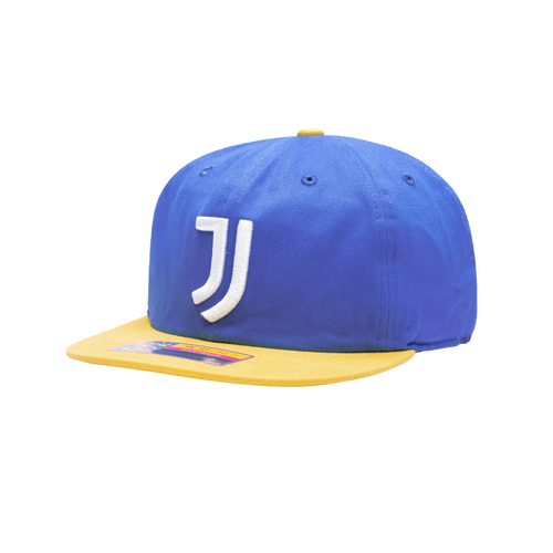 Juventus 'Swingman' Adjustable Snapback Soccer Hat - Blue / Yellow