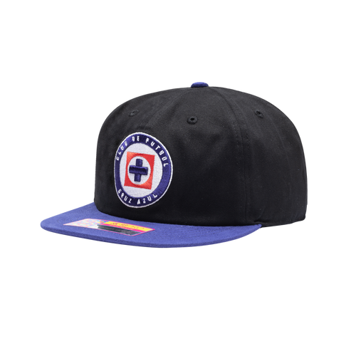 Cruz Azul 'Swingman' Adjustable Snapback Soccer Hat - Black / Navy