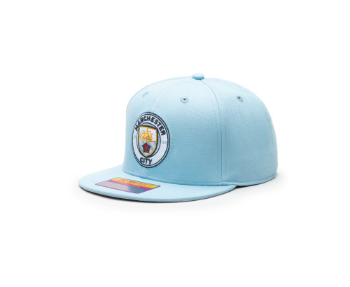 Manchester City 'Dawn' Adjustable Snapback Hat by Fan Ink - Light Blue