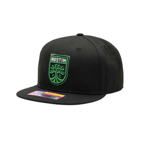 Austin FC 'Dawn' Adjustable Snapback Hat by Fan Ink - Black MLS