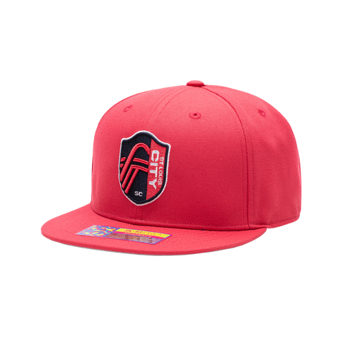 St. Louis City SC 'Dawn' Adjustable Snapback Hat by Fan Ink - Red MLS