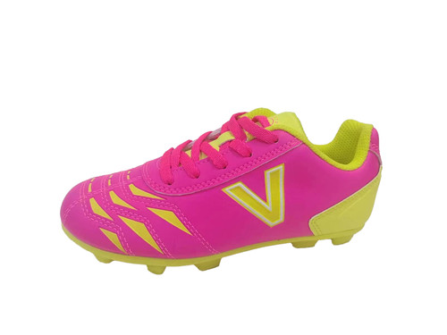 Victor Sierra Kids Cattura MD Jr Soccer Shoes Pink-Yellow Victor Sierra Kids Cattura MD Jr Soccer Shoes Pink-Yellow