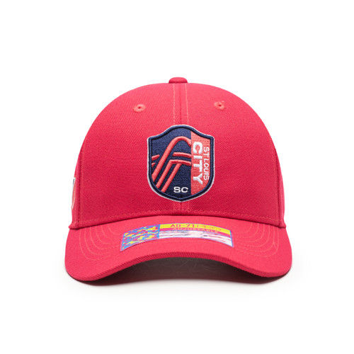 Saint Louis CITY SC 'Standard' Adjustable Hat by Fan Ink - Red MLS Saint Louis CITY SC 'Standard' Adjustable Hat by Fan Ink - Red MLS
