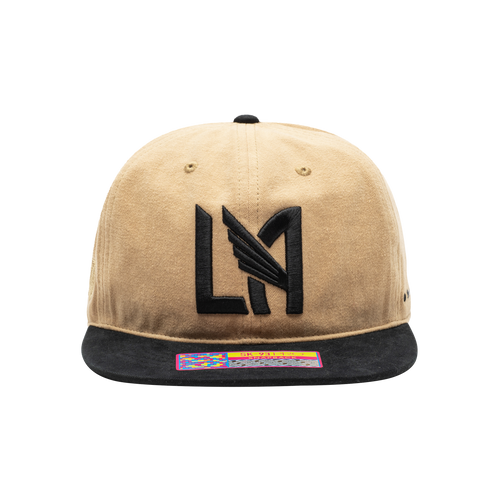 Los Angeles Football Club 'Swingman' Snapback Hat by Fan Ink - Sand/Black MLS