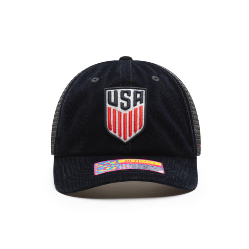 Team USA - US Soccer National Team 'Sideline' Trucker Snapback Adjustable Hat - Navy Blue Team USA - US Soccer National Team 'Sideline' Trucker Snapback Adjustable Hat - Navy Blue
