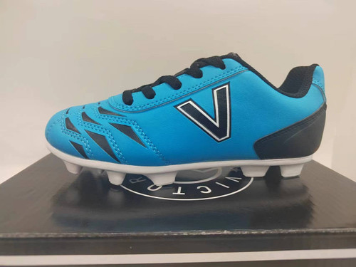 Bulk 12 Pairs size 8C  - Victor Sierra Kids Cattura MD Jr Soccer Shoes Columbia Blue