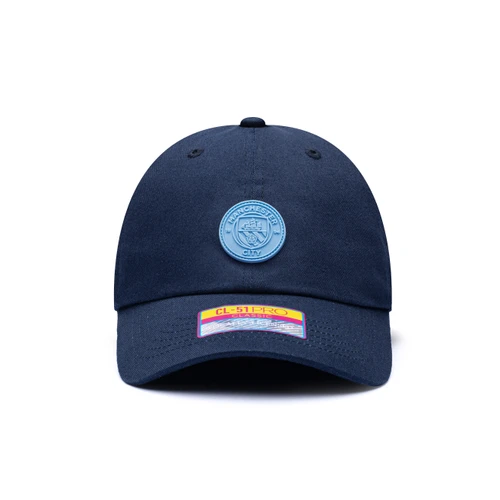 Manchester City 'Casuals' Adjustable Classic Style Soccer Hat - Blue - Bulk 6 Hats