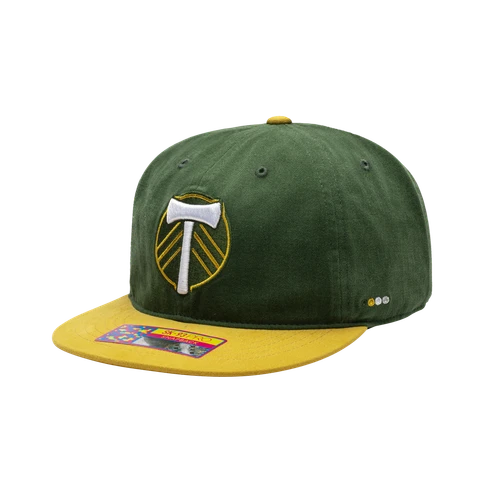 Portland Timbers 'Swingman' Snapback Hat by Fan Ink - Green/Gold MLS