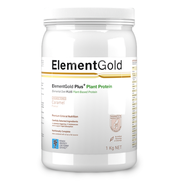 ElementGold Plus Plant Protein - Unsweetened Caramel 1 Kg